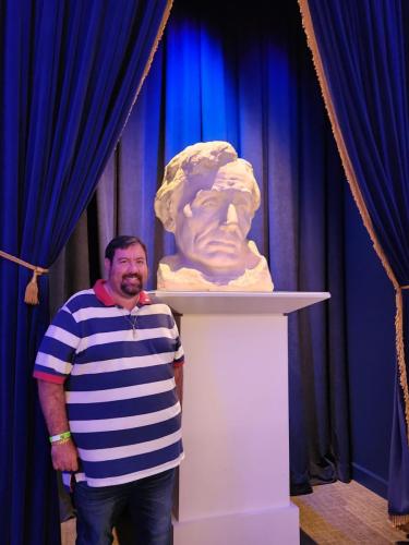 Nate with Lincoln bust